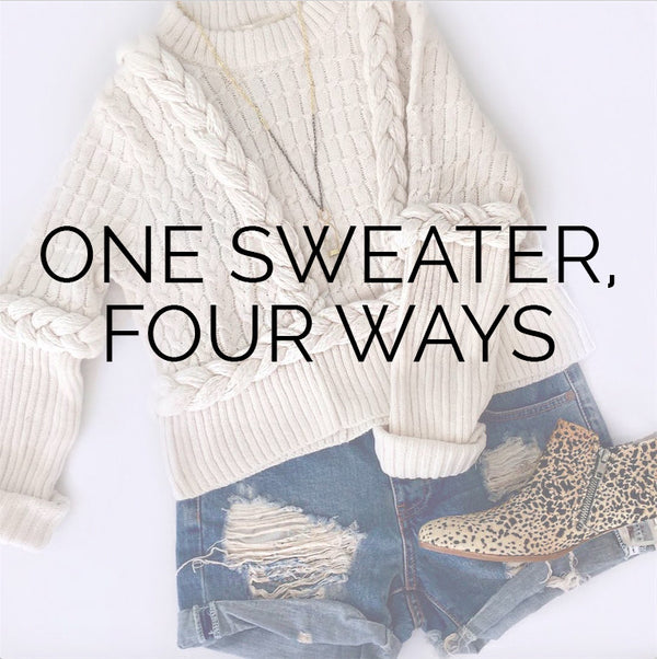 One Sweater, Four Ways