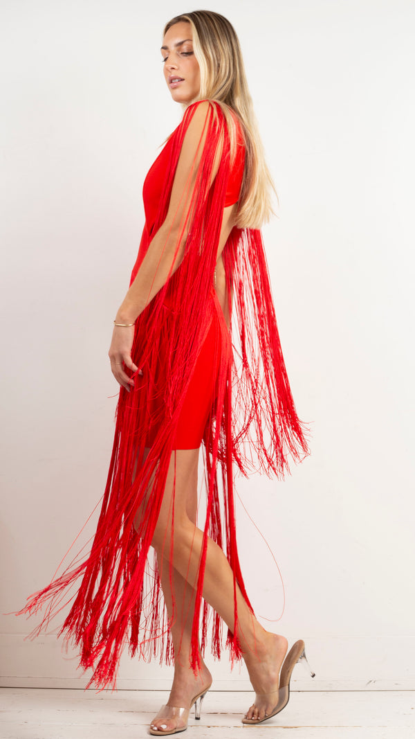 Levity Dress - Scarlet  Red