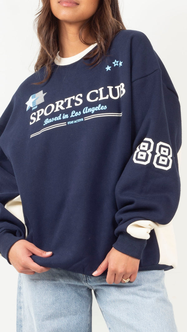 Sports Club Pullover - Blue