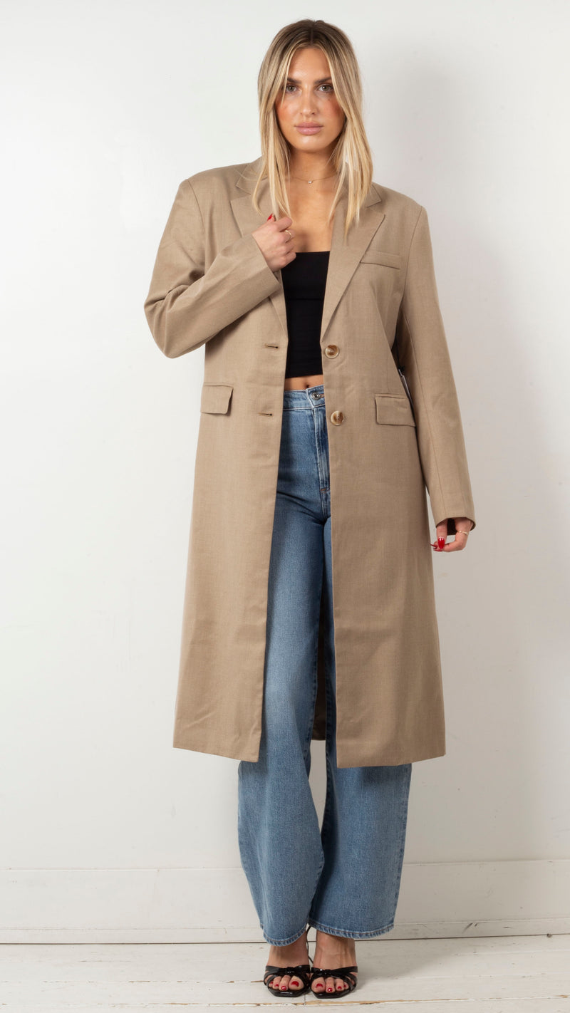 Brylee Coat - Taupe