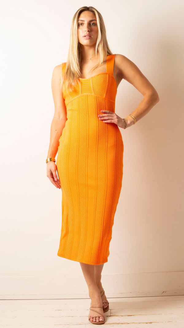 Sterling Dress - Neon Orange