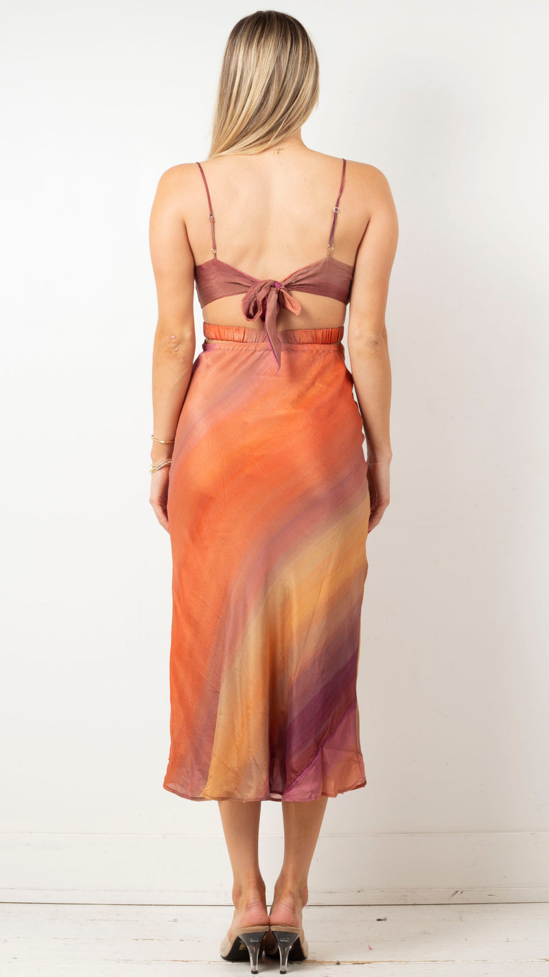 Electric Siene Midi Dress - Painted Desert Stripe