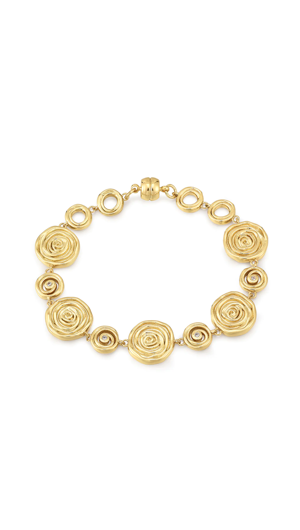 luv-aj-rosette-coil-link-bracelet-gold