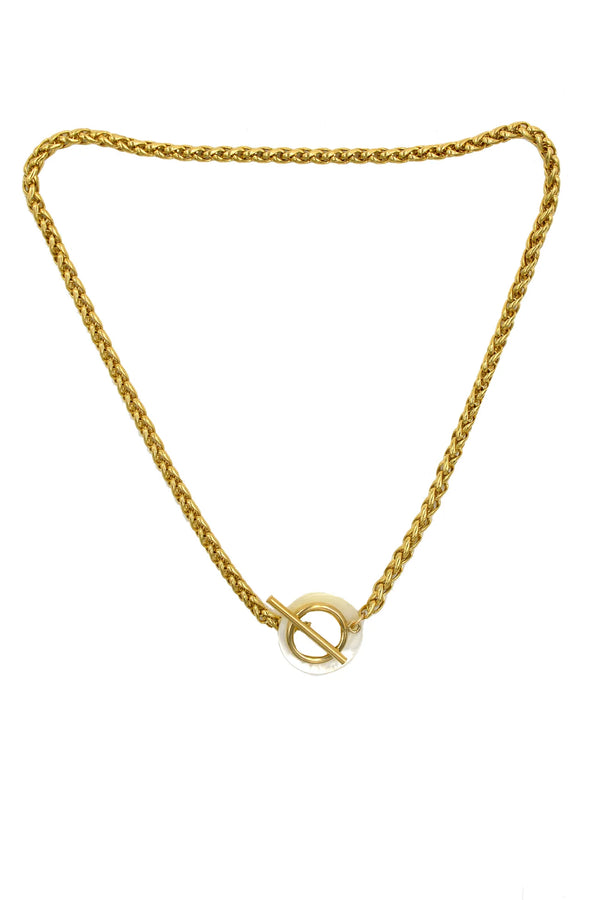 Salt Water Toggle Necklace - Gold