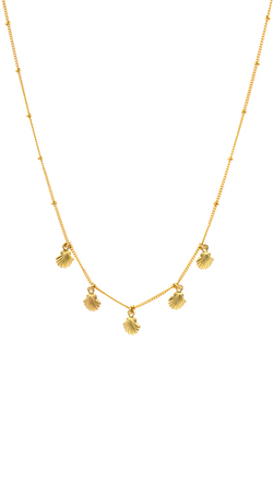 Shell Shaker Necklace - Gold