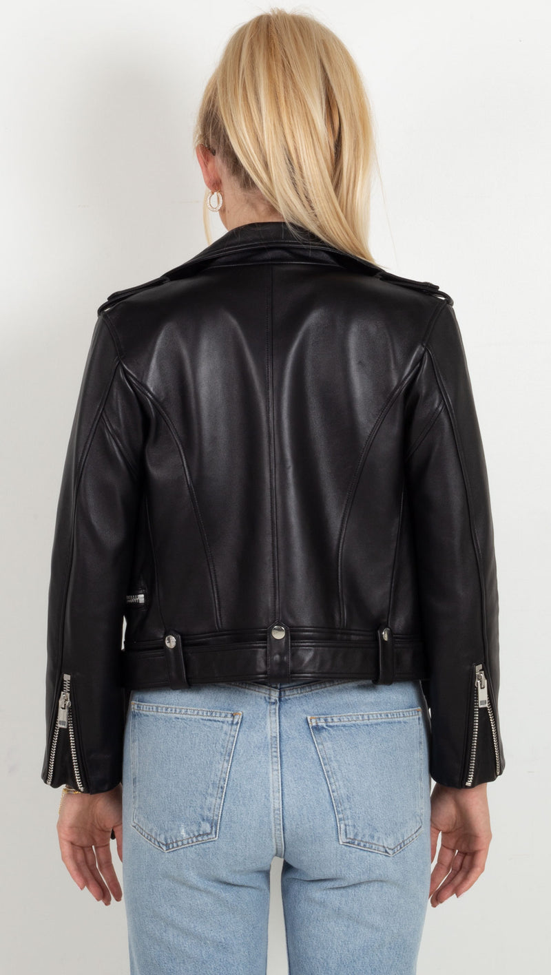 Lea Leather Jacket - Black