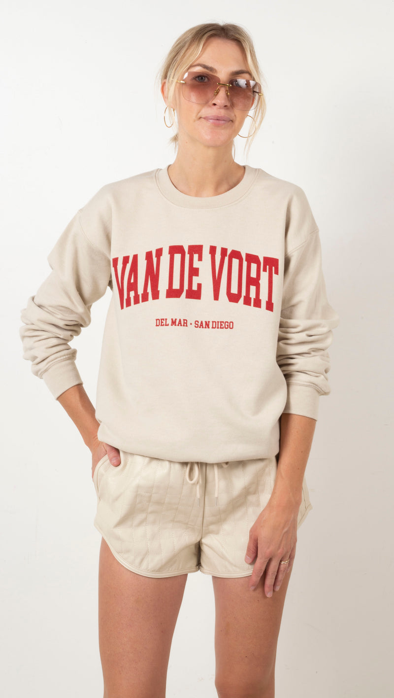 van-de-vort-collegiate-sweatshirt-sand