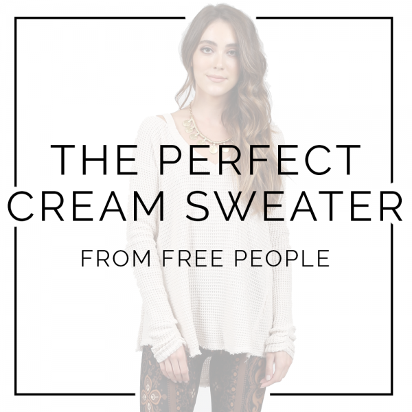 The Perfect Cream Sweater