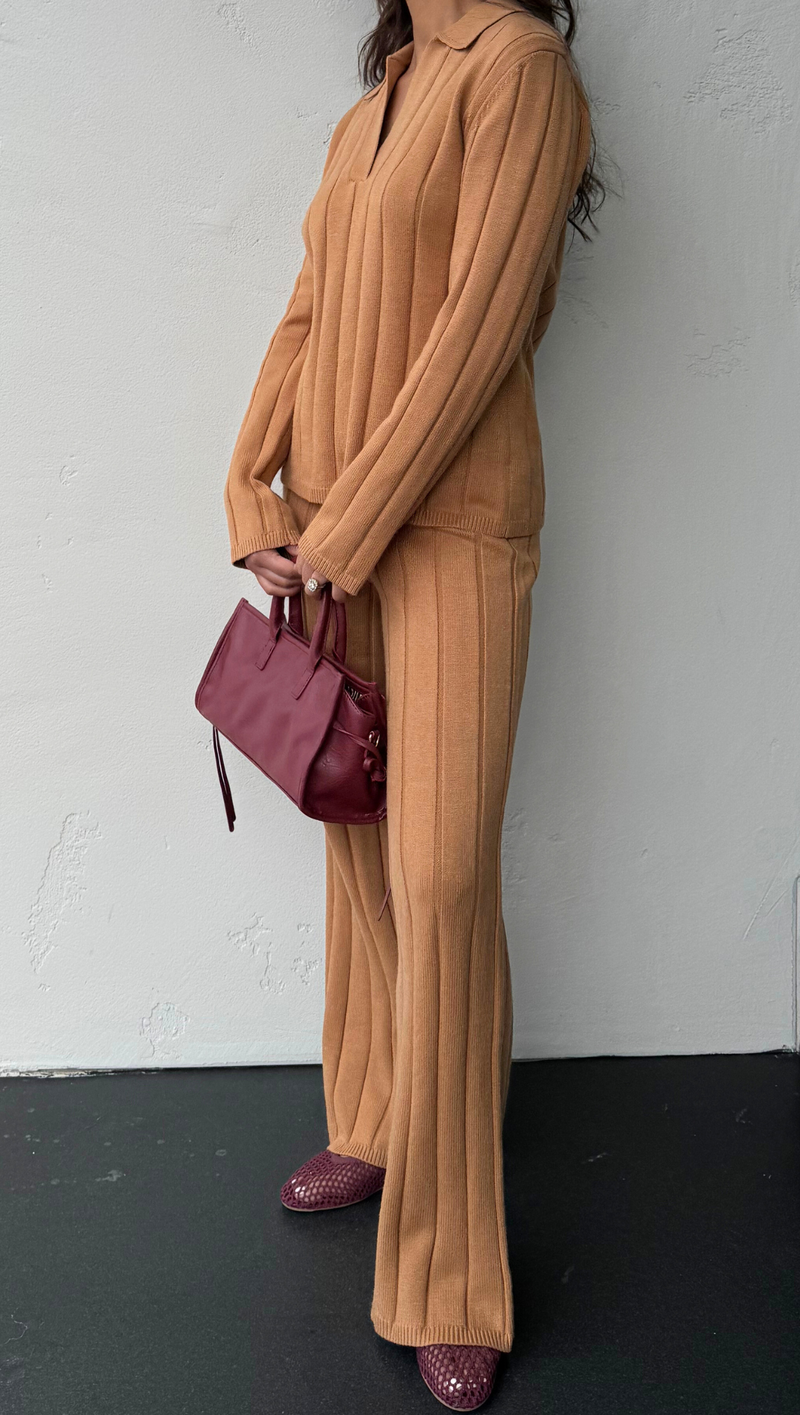 Rue Knit Pant - Camel