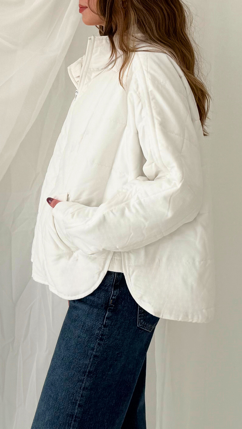 Eden Quilted Jacket - White