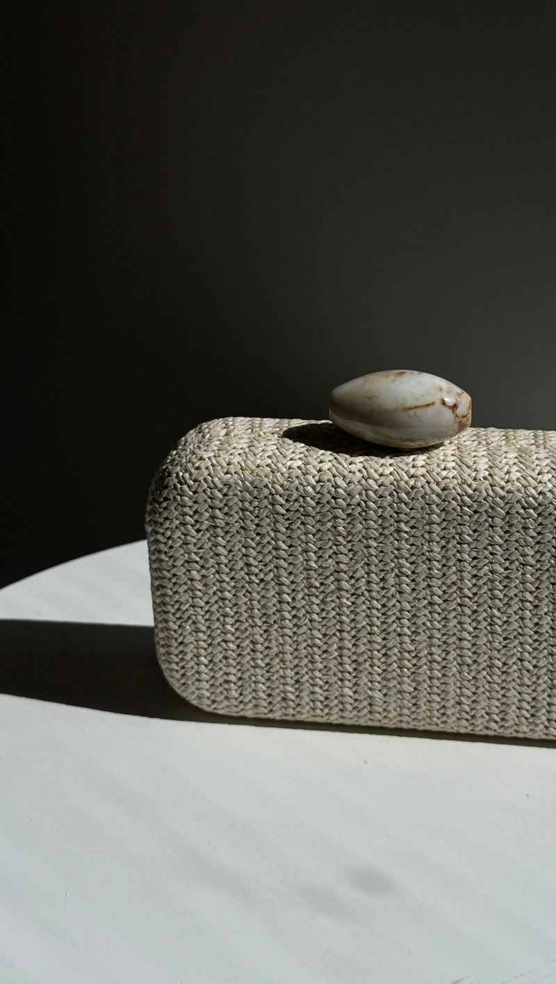 Ezra Evening Bag - Natural