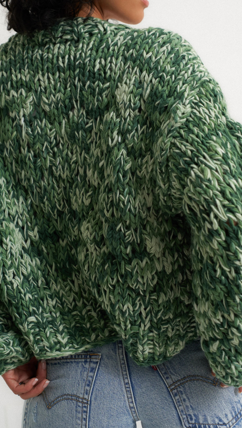 Gigi Cardigan - Green Multi