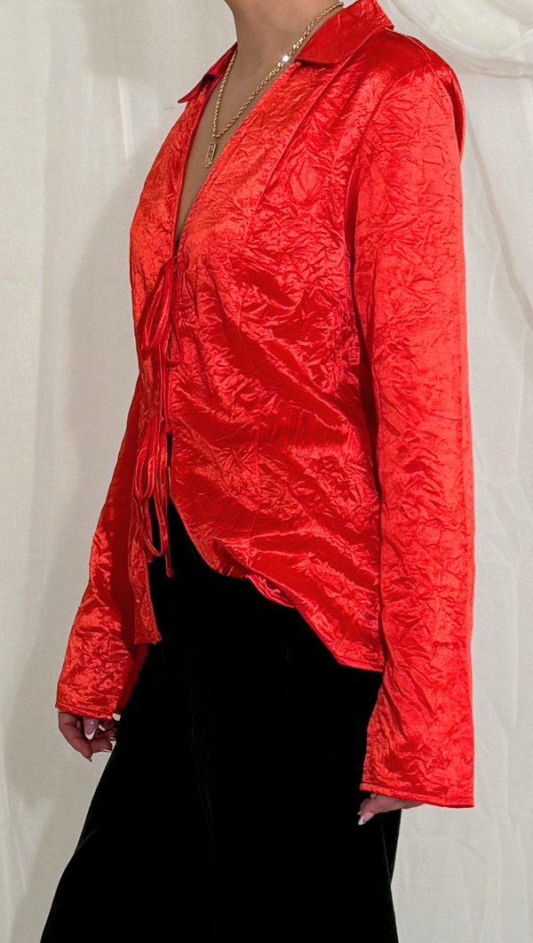 Star Eyes Top - Retro Red