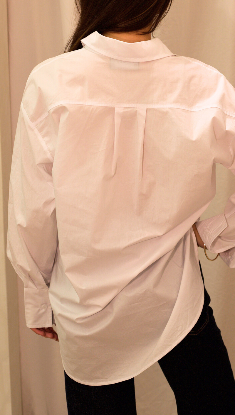 Everyday Oversized Button Down - White