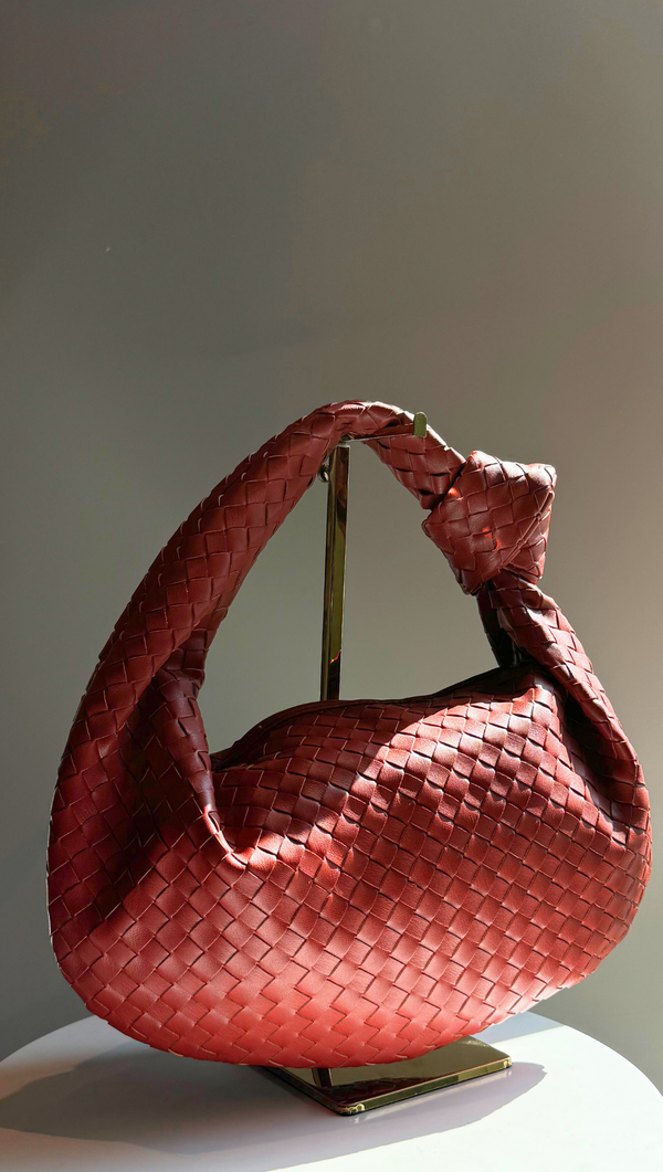 Woven Mini Tote - Red