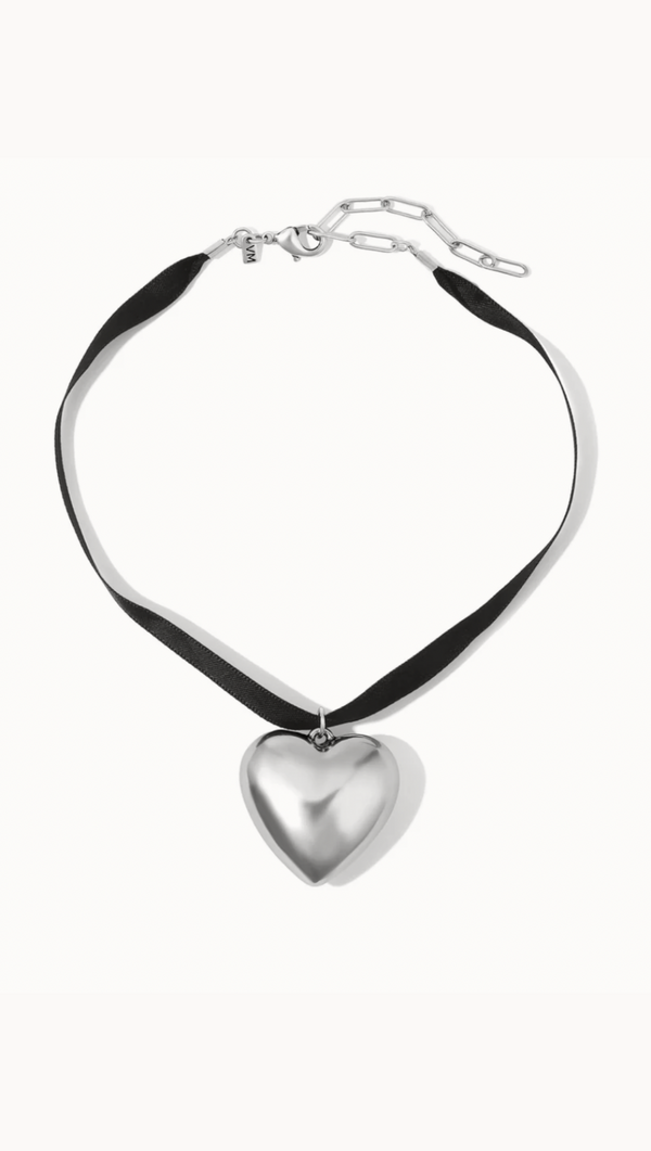 The Holy Heart Choker - Silver