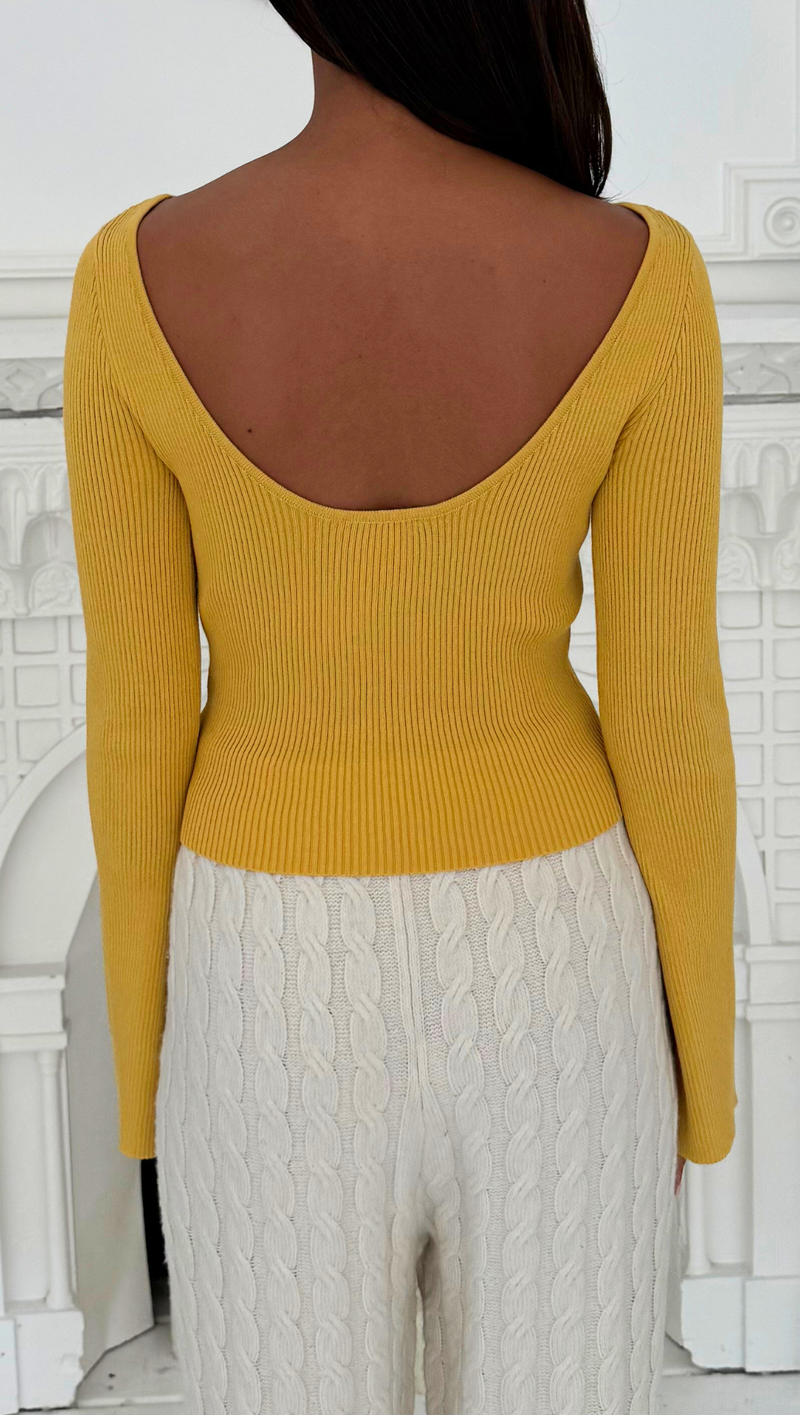 Kimia Bell Sleeve LS - Pastel Yellow