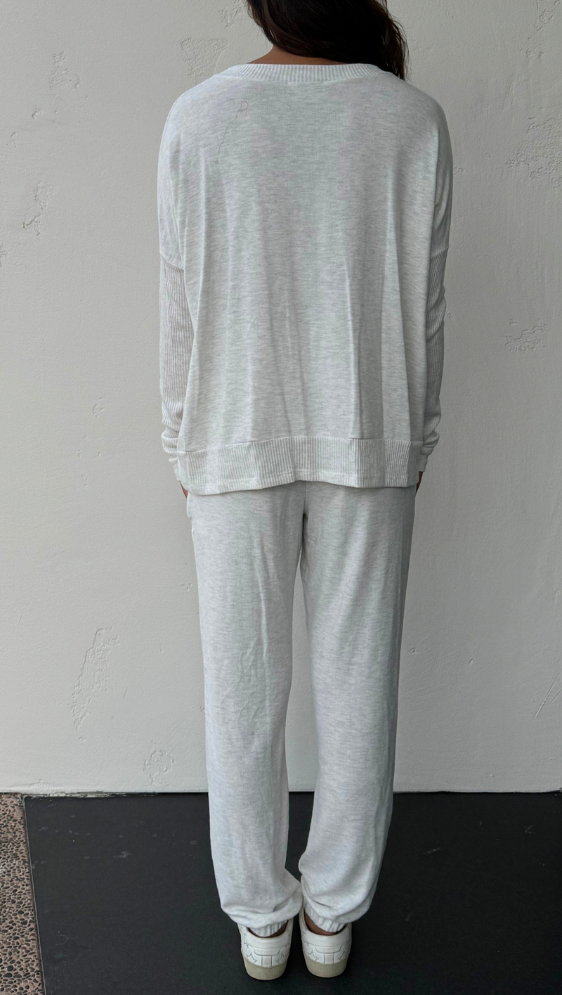 Cozy Up Jogger - Ash Grey