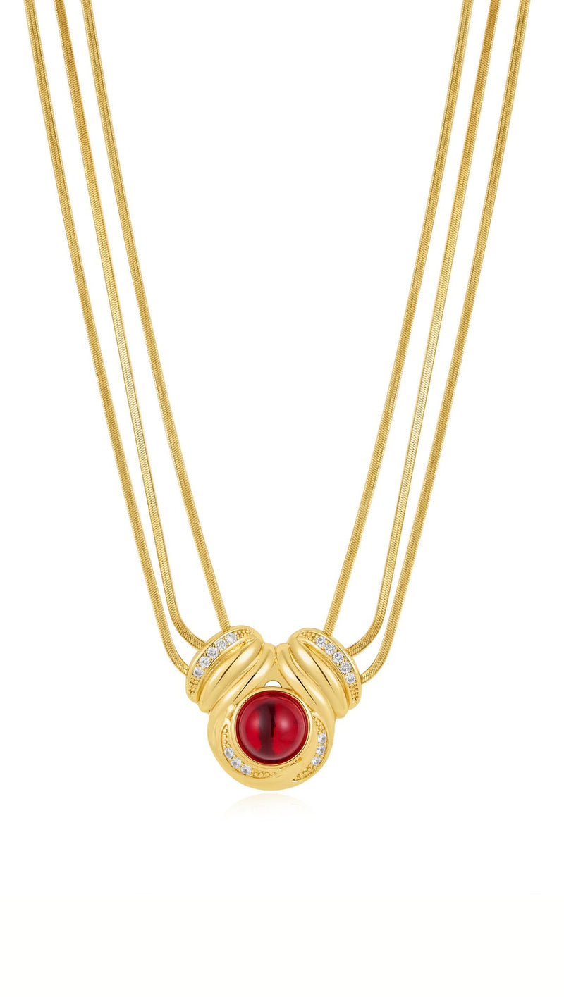 Shiraz Pendant Necklace - Gold