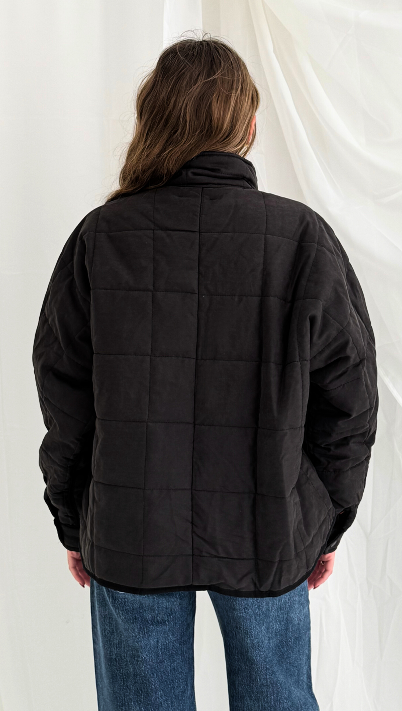 Eden Quilted Jacket - Black