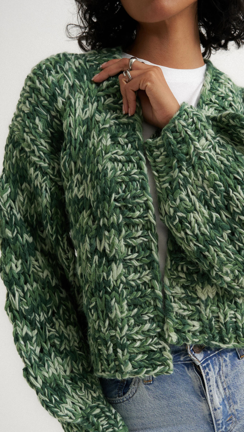 Gigi Cardigan - Green Multi