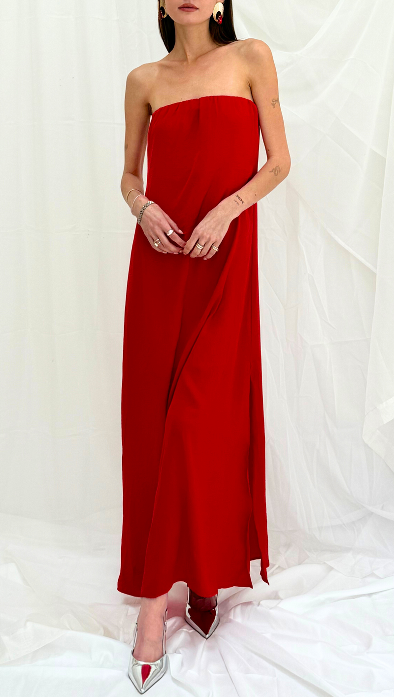 Salome Maxi Dress - Red