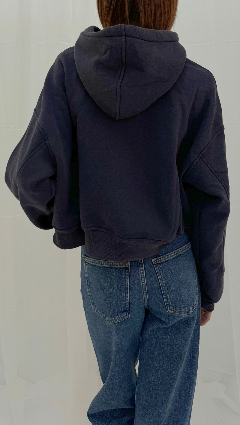 Cropped Pullover - Navy