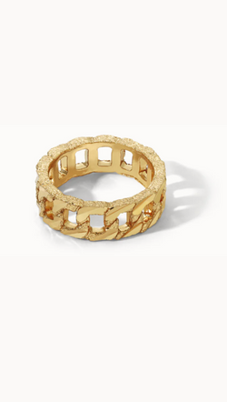 The Chain Link Ring - Gold