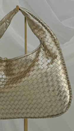 Woven Mini Bag - Gold