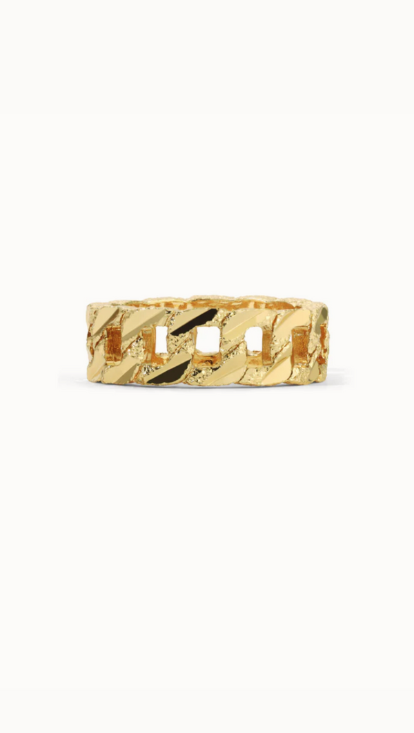 The Chain Link Ring - Gold