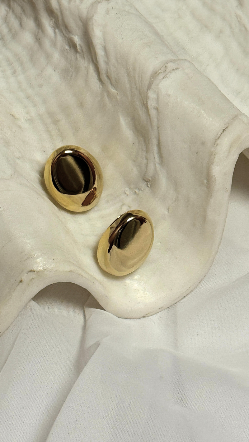 Oval Shape Gold Filled Earrings