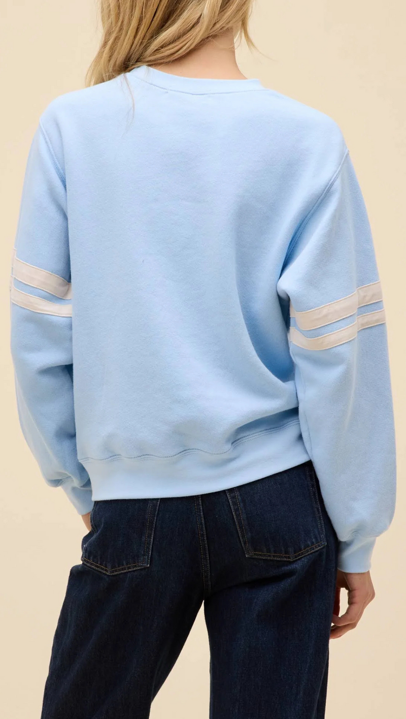 Loretta Lynn Sweatshirt - Baby Blue