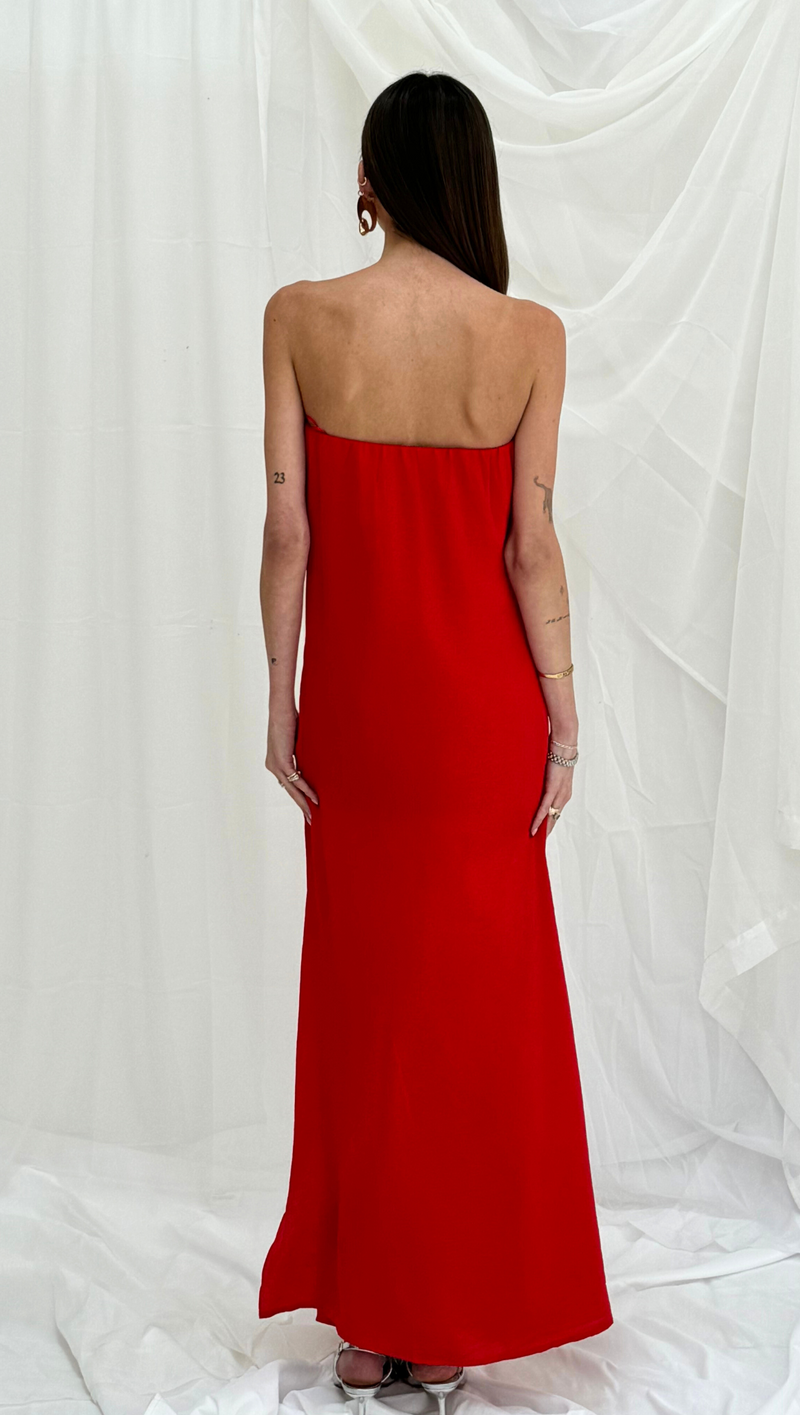 Salome Maxi Dress - Red