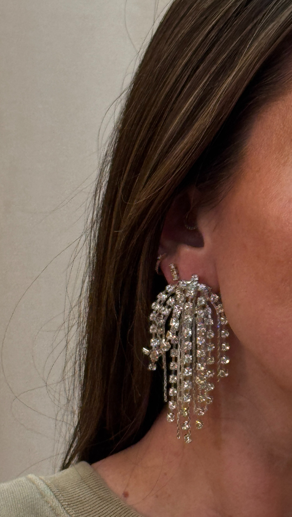 Sparkle Post Earrings - Crystal