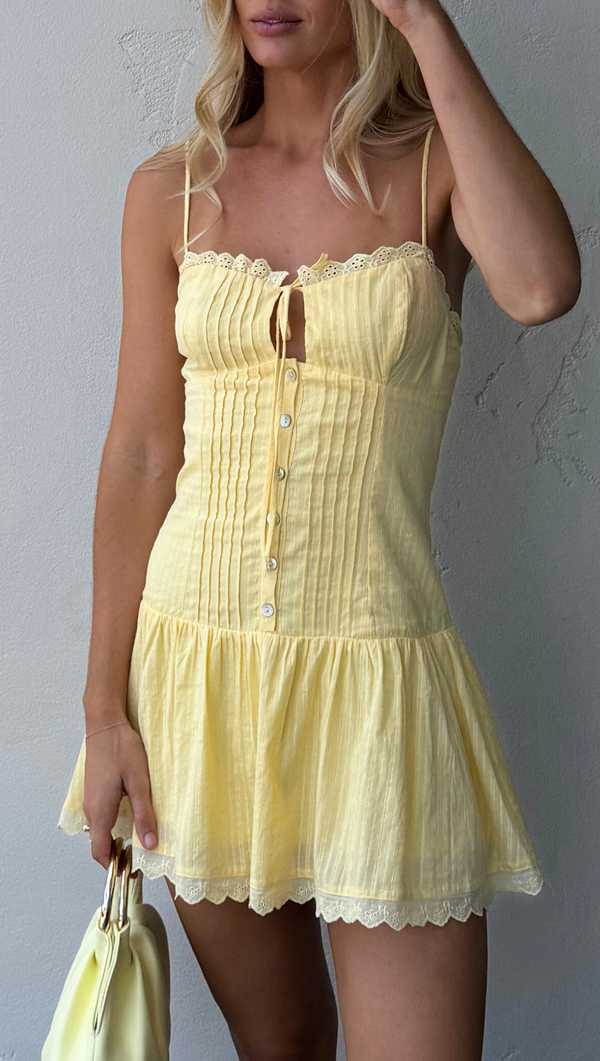 Gionna Eyelet Mini - Buttercup