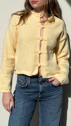 Tess Cardigan - Pale Yellow