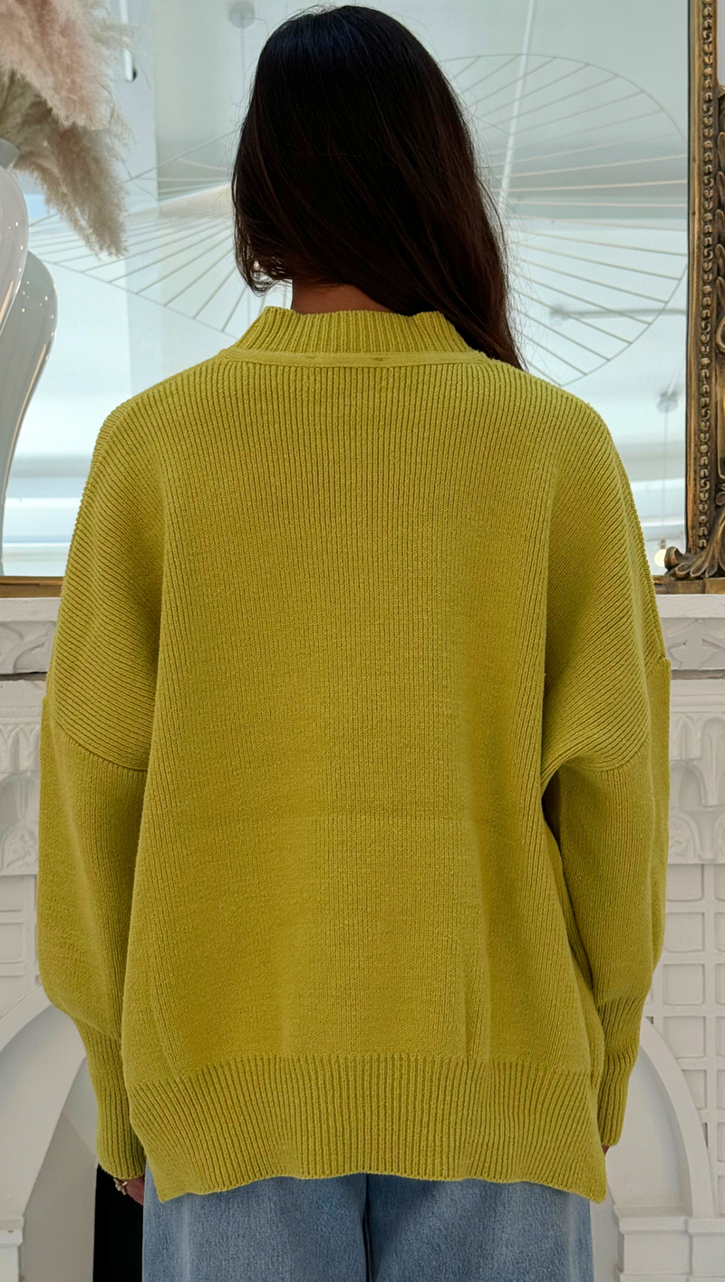 Vivienne Oversized Sweater - Lime