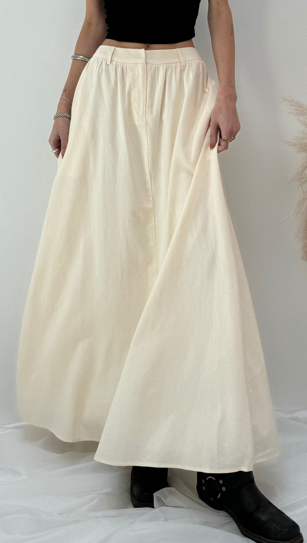 Day Dream Midi Skirt - Ivory