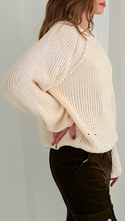 Oliver Pullover Sweater - Cream