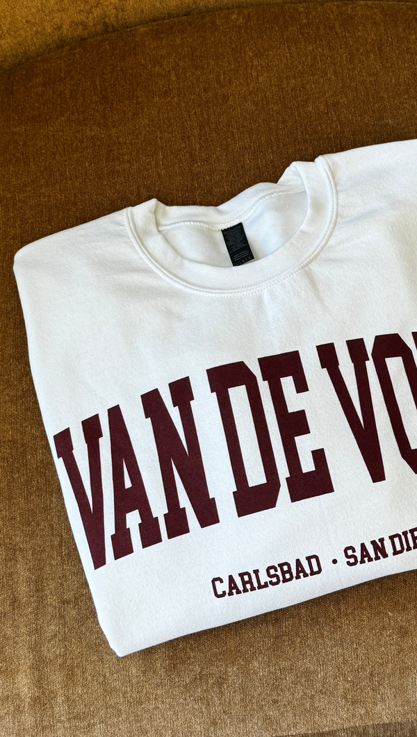 Carlsbad Collegiate - White/Oxblood
