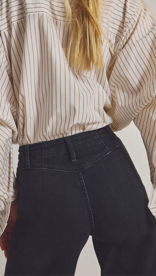 Libre Wide Leg Jeans - Cafe Noir
