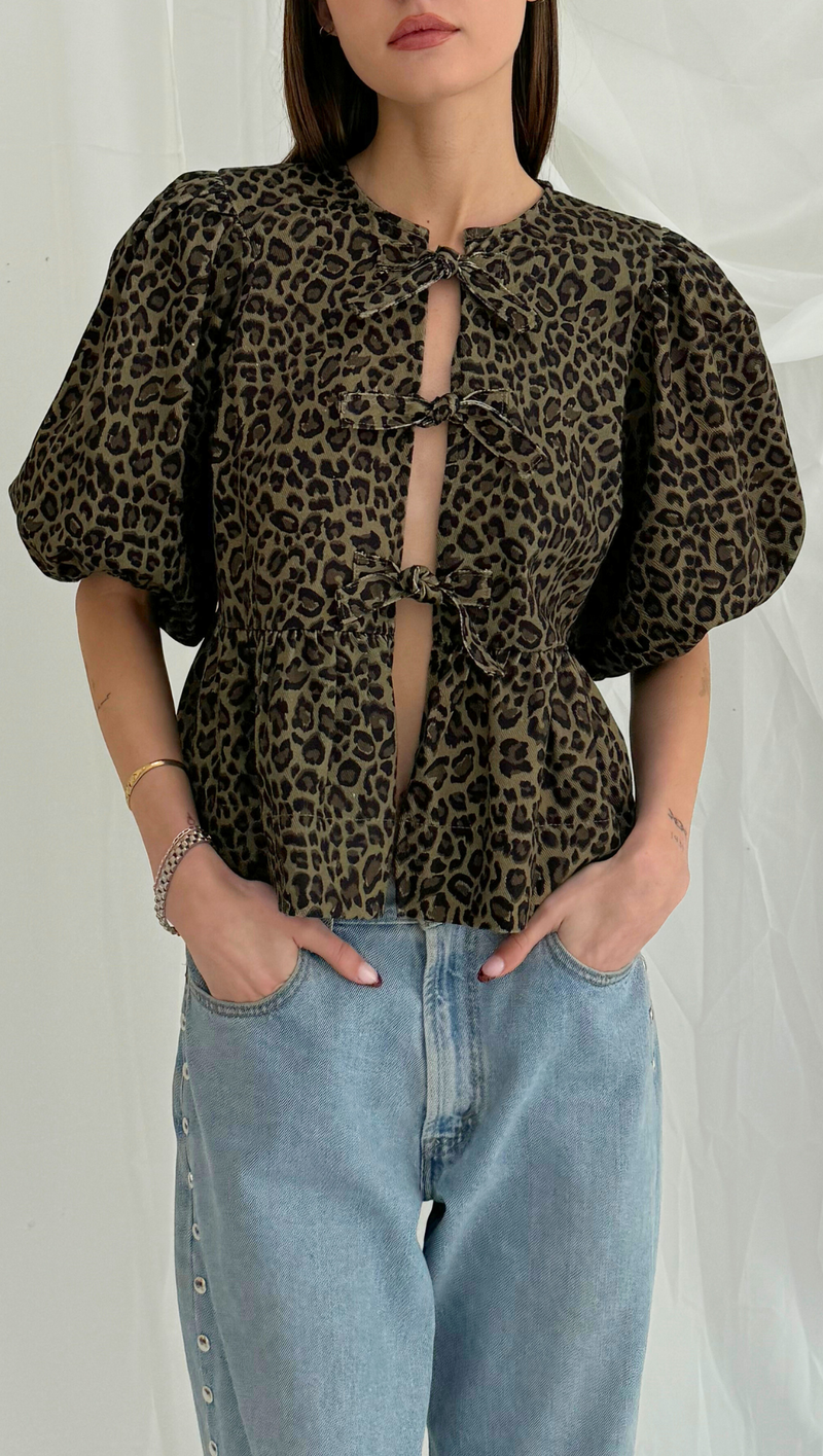 Willa Blouse - Leopard