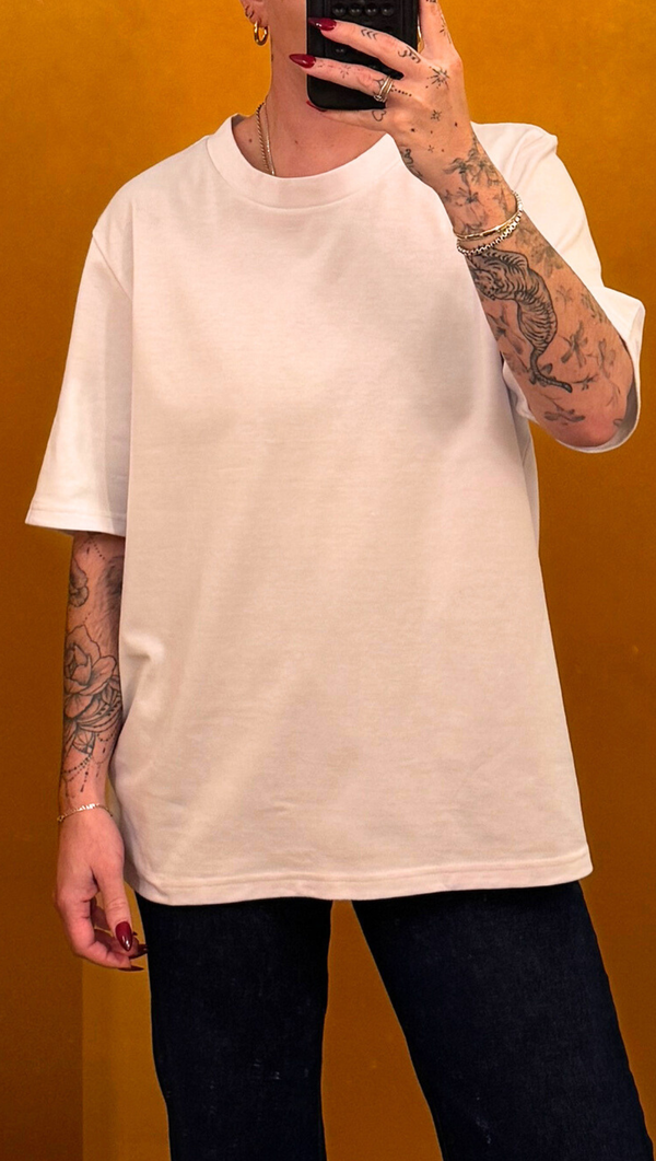 Simple Scoop Everyday Tee - White