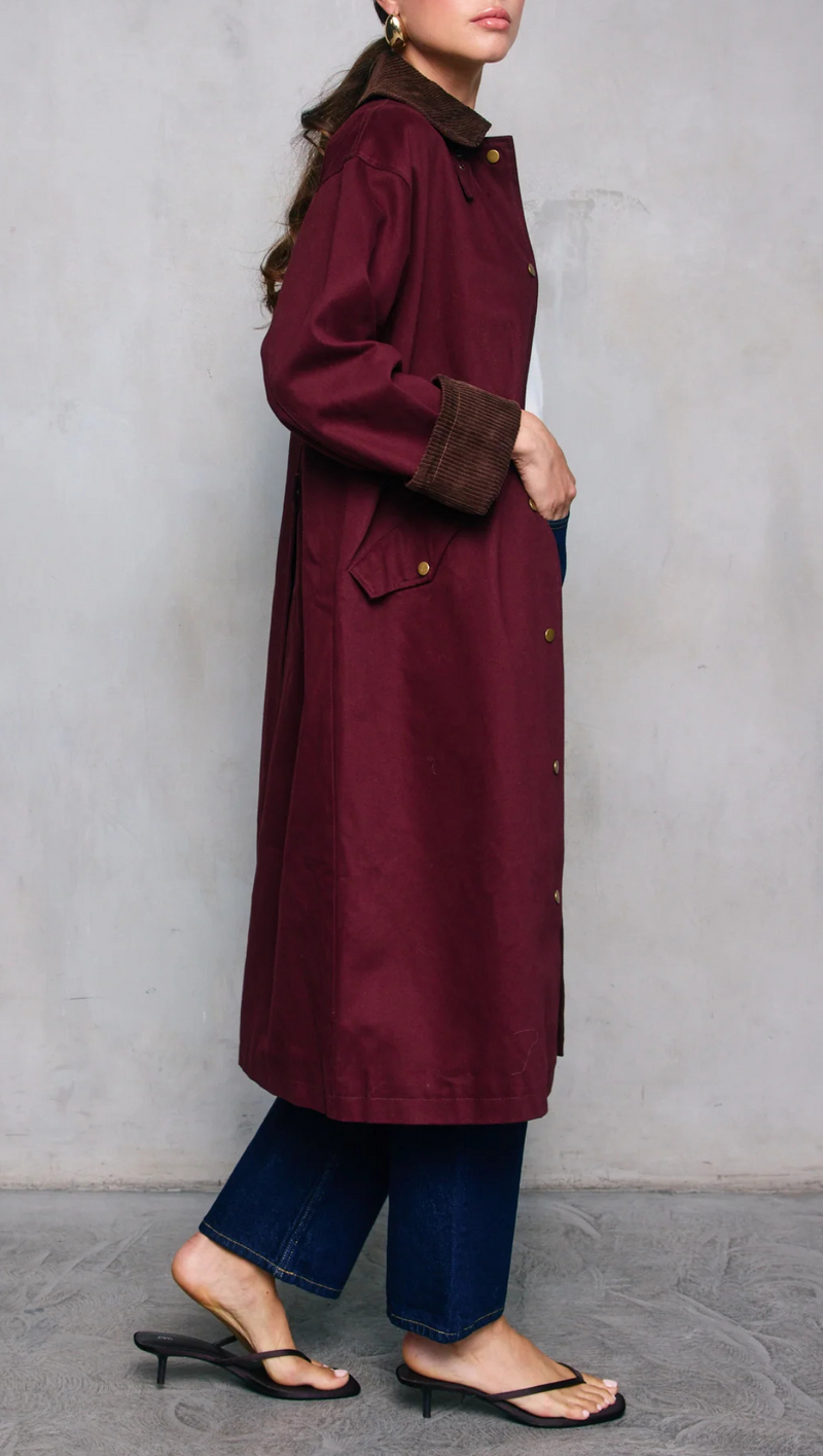 Chelsea Coat - Wine