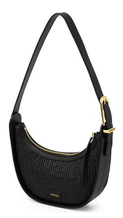 The Luna - Black Raffia