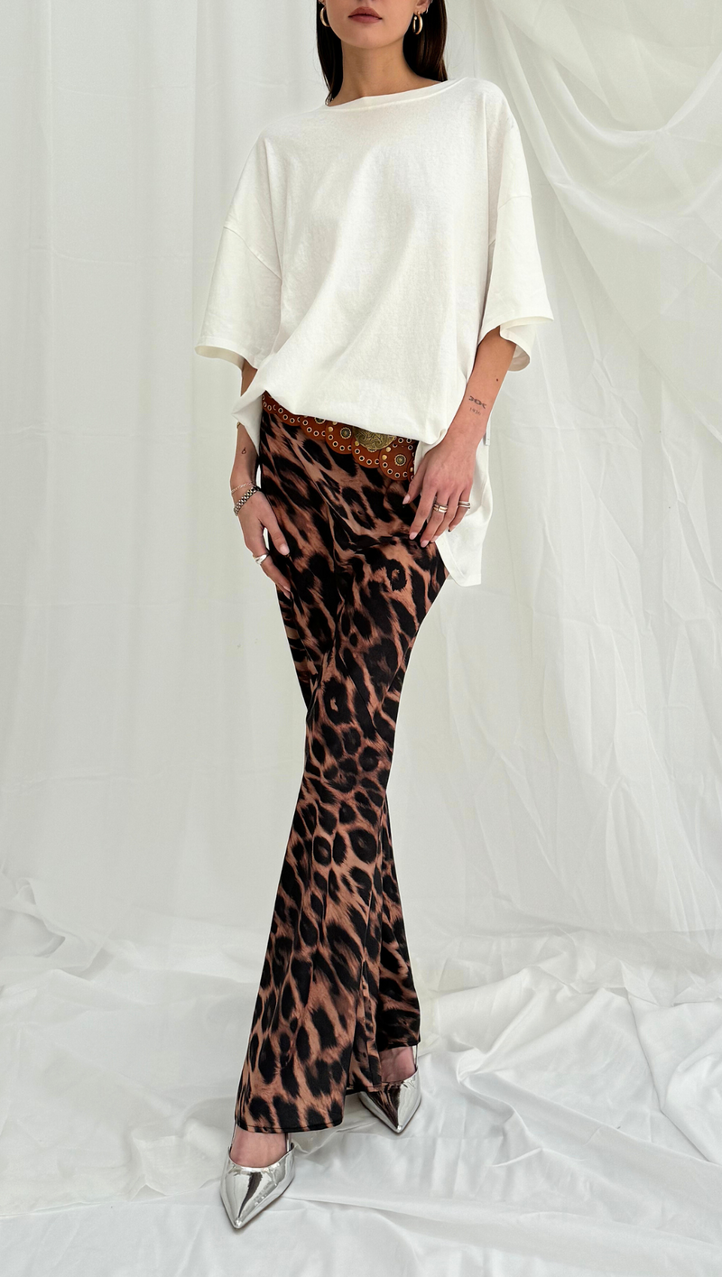 Cleo Maxi Skirt - Leopard