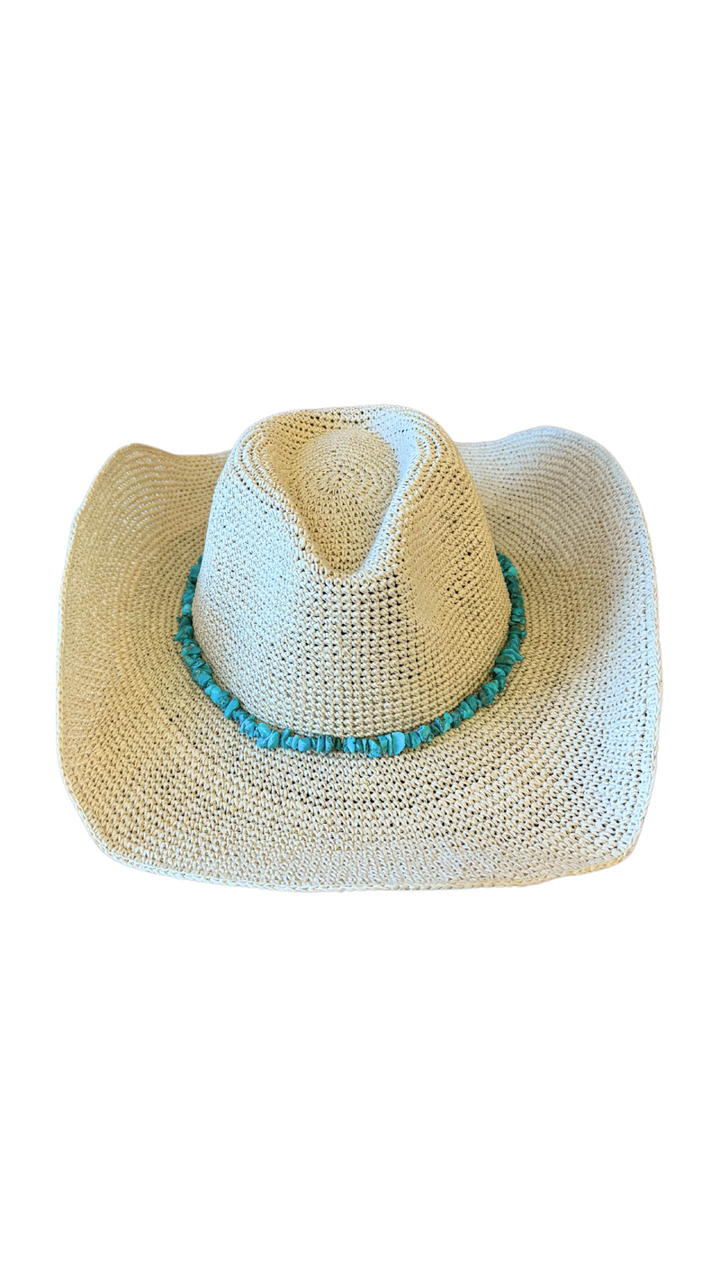 Boho Straw Hat - Wheat