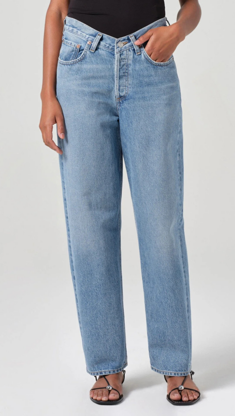 V Waist Baggy Jean - Fairway