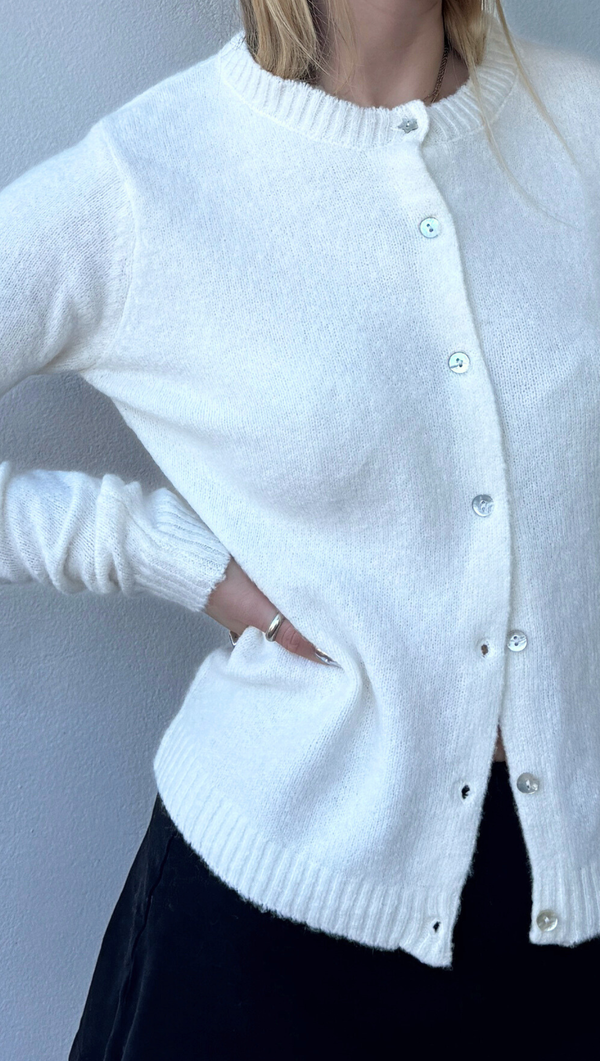 Cozy Winter Cardigan - Off White