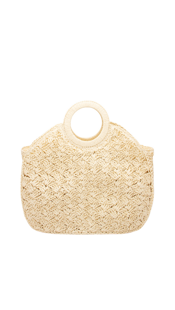 Raffia Handle Tote